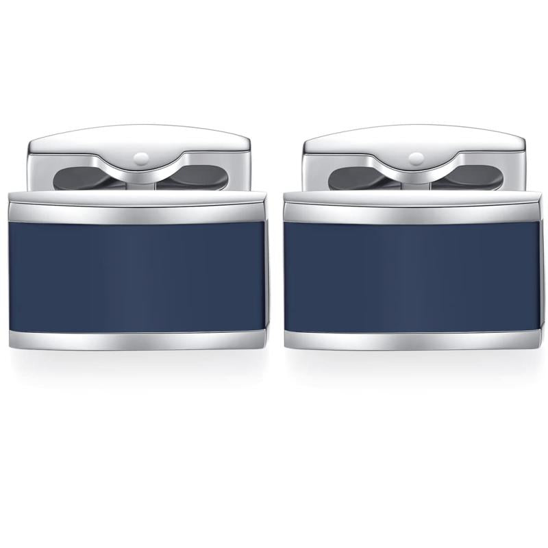 2pcs Enamel Cufflinks Set, Stylish Men's Accessories