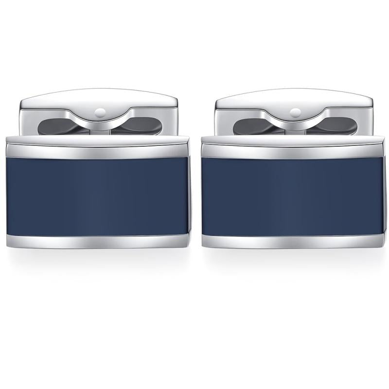 2pcs Enamel Cufflinks Set, Stylish Men's Accessories