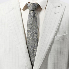 Men's Neckties Floral Jacquard Necktie Business Wedding Party Necktie