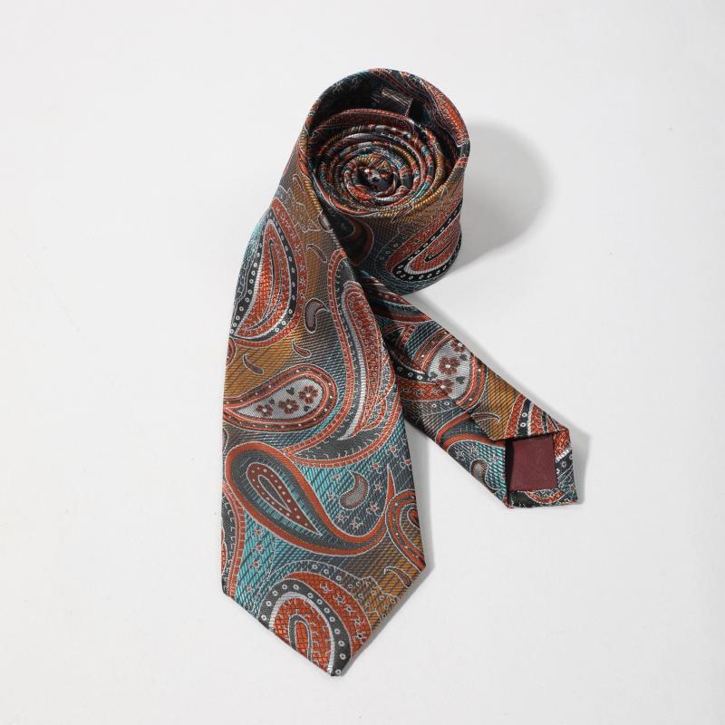Men's Ethnic Style Cashew Flower Pattern Necktie