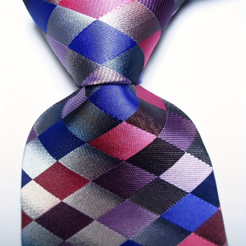 Men's Plaid Jacquard Woven Tie