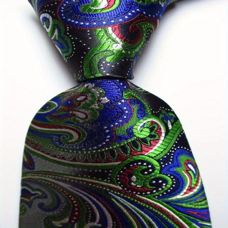 Men's Paisley Tie Floral Necktie Wedding Business Outfit