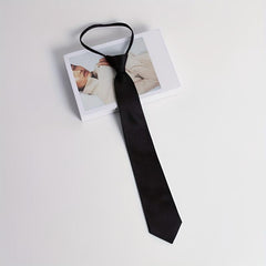 Minimalist Campus Style Solid Tie