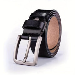 Pin Buckle Leather Belt Vintage Casual Middle aged Youth Leather Belt For Men