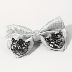 Men's Hollow Bat Bow Tie Collar Accessory Hip Hop Punk Bow Tie Charm