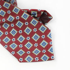 Men's Geometric Pattern Formal Tie for Wedding Groom