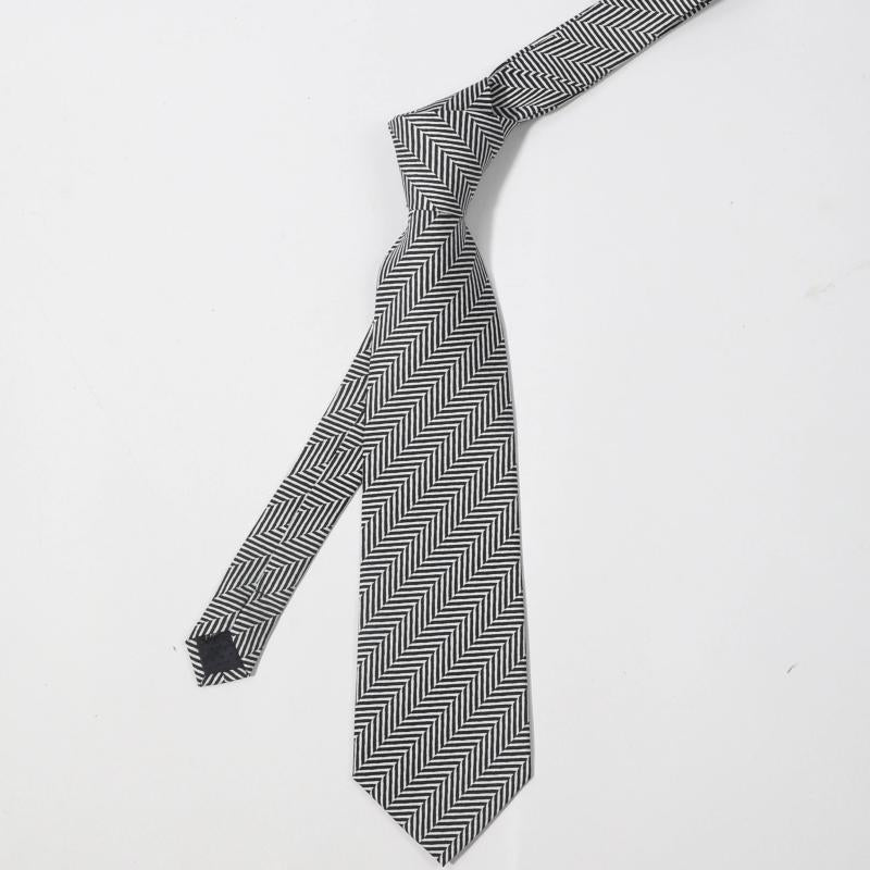 Men's Striped Jacquard Necktie Business Wedding Party Gift