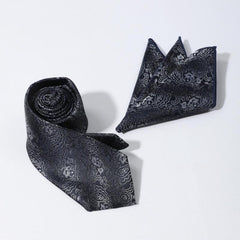 Cashew Stripe Ethnic Style Tie Pocket Square Set