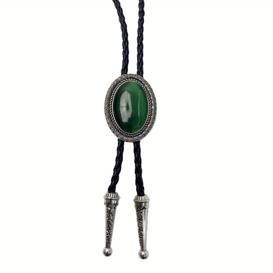 Men's Green Gem Tie Adjustable Neckties Clothing Accessories