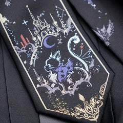 Vintage Silver Wire Print Men's Tie