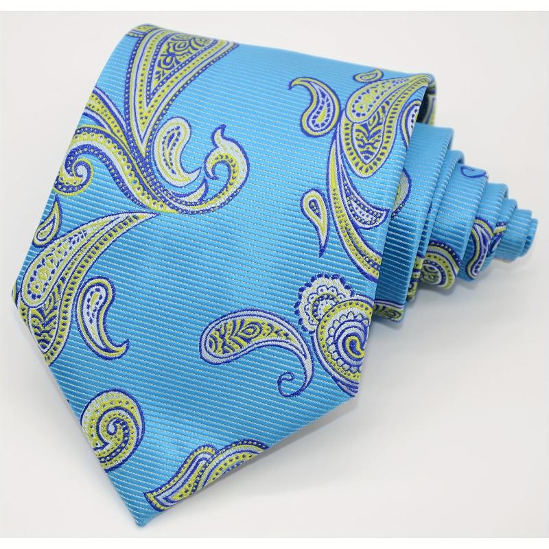 Men's Tie Necktie Classic Paisley Floral Jacquard Necktie Business Wedding