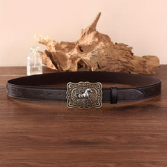 Men's Retro Horse Buckle Belt Casual Business Belts