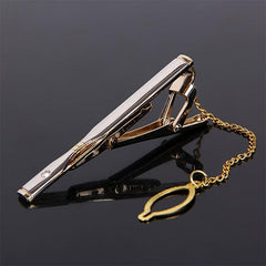 Men's Sandblasted Metal Suit Tie Clip