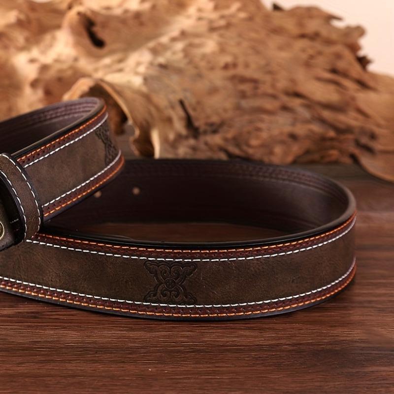 Pony Buckle Western Cowboy Retro Men's Belt