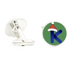 Christmas Hat T Cufflinks for Men Suit Shirt Cuff Link