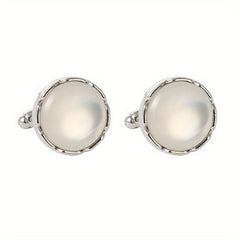 Faux Pearl Cufflinks Set Wedding Business Gift