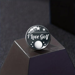 I Love Golf Brooch Pin For Players, Men and Women
