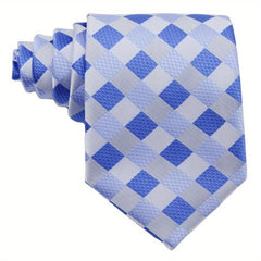 Men's Plaid Tie Business Necktie 1200 Needles