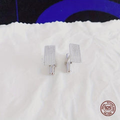 925 Silver Button Cufflinks Wedding Suit Gift For Men