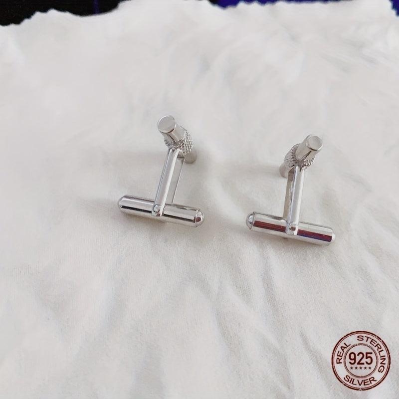 S925 Men's Cufflinks Suit Wedding Style Sleeve Buttons