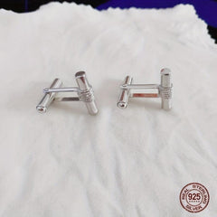 S925 Men's Cufflinks Suit Wedding Style Sleeve Buttons