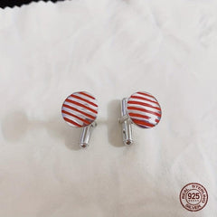 925 Silver Cufflinks Men's High Suit Button Shirt Studs Accessories