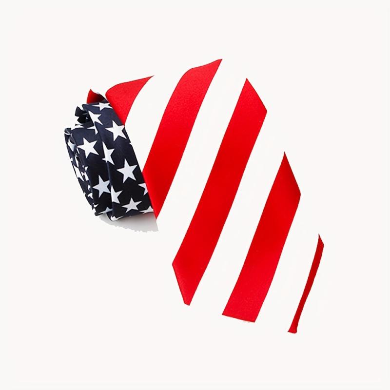 Independence Tie Classic Stripe American Flag Necktie