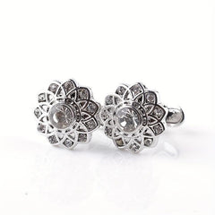 French Cufflinks Rhinestone Cuff Nails Pair