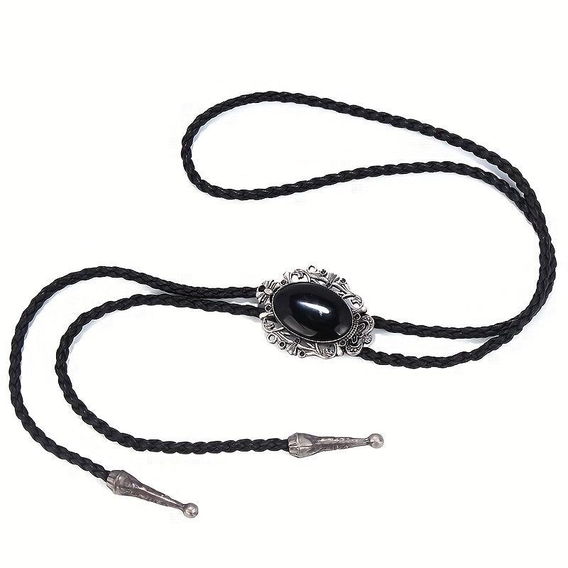 Men's Gemstone Tie Western Cowboy Shirt Accessory