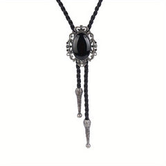Men's Gemstone Tie Western Cowboy Shirt Accessory