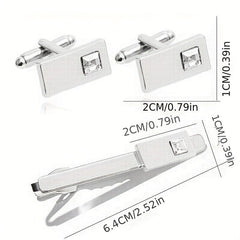 CZ Cufflinks Shirt Cufflinks Wedding Suit Accessories