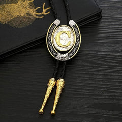 Western Cowboy Zinc Alloy BOLO Tie Letter C Shirt Accessories