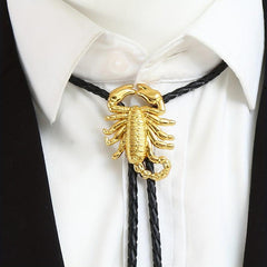 Men's Scorpion Bolo Tie Western Cowboy Necktie