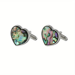 Alloy Cufflinks Gradient Shell Metal Studs For Men