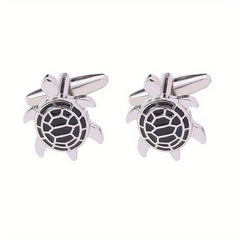 Colorful Turtle Cufflinks For Preppy Gift