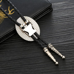 Novelty Metal Necktie Necklace Youth Casual Electroplating Tie