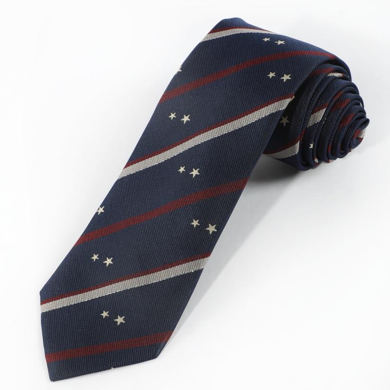 Men's Business Neckties Striped Small Star Print Tie Daily Accessories