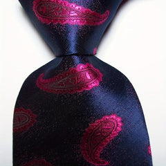 Paisley Style Tie Men's Necktie Set Jacquard Woven Men's Tie Necktie
