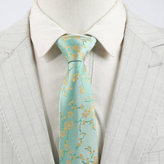Men's Casual Business Floral Pattern Tie for Husband Boyfriends Birthday