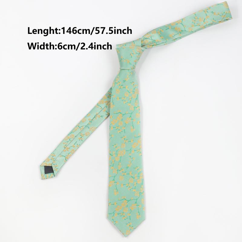 Men's Casual Business Floral Pattern Tie for Husband Boyfriends Birthday
