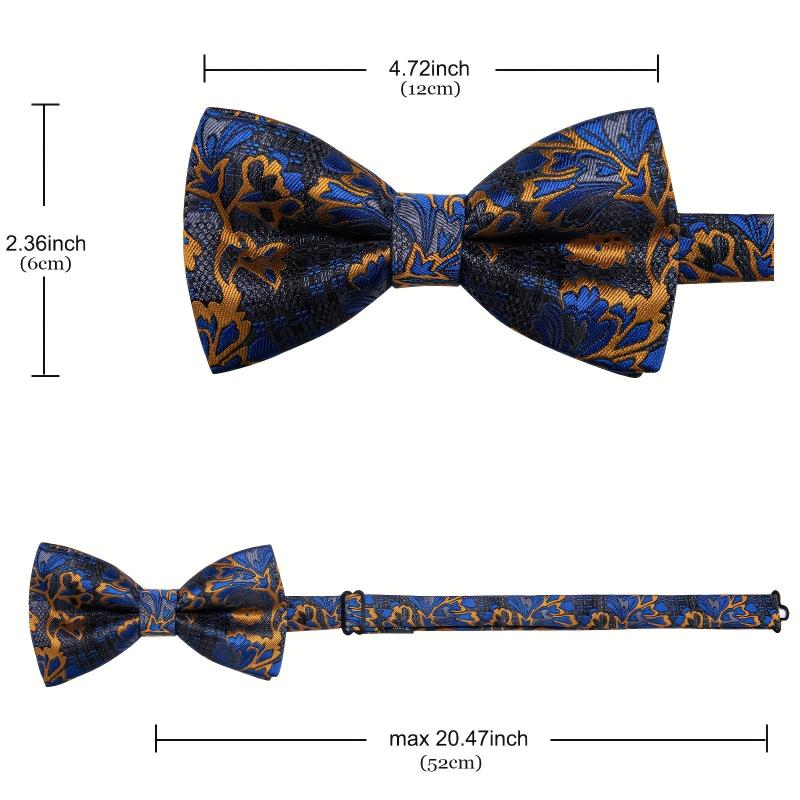 Men's Paisley Silk Bow Tie for Wedding Event
