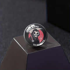 Set of 4 Button Brooches Collar Badges