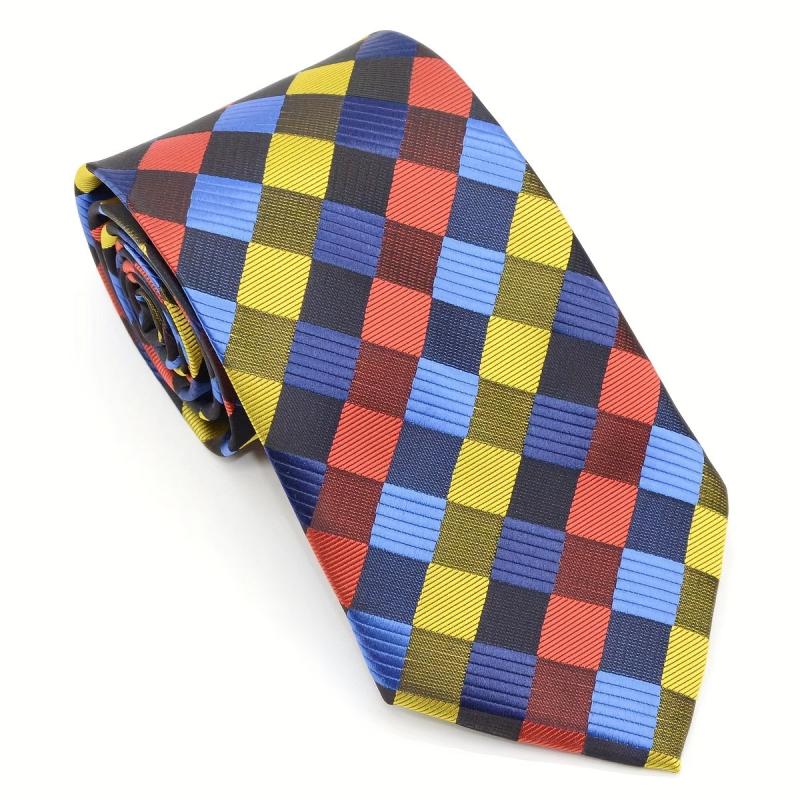 Men's Classic Grid Jacquard Tie