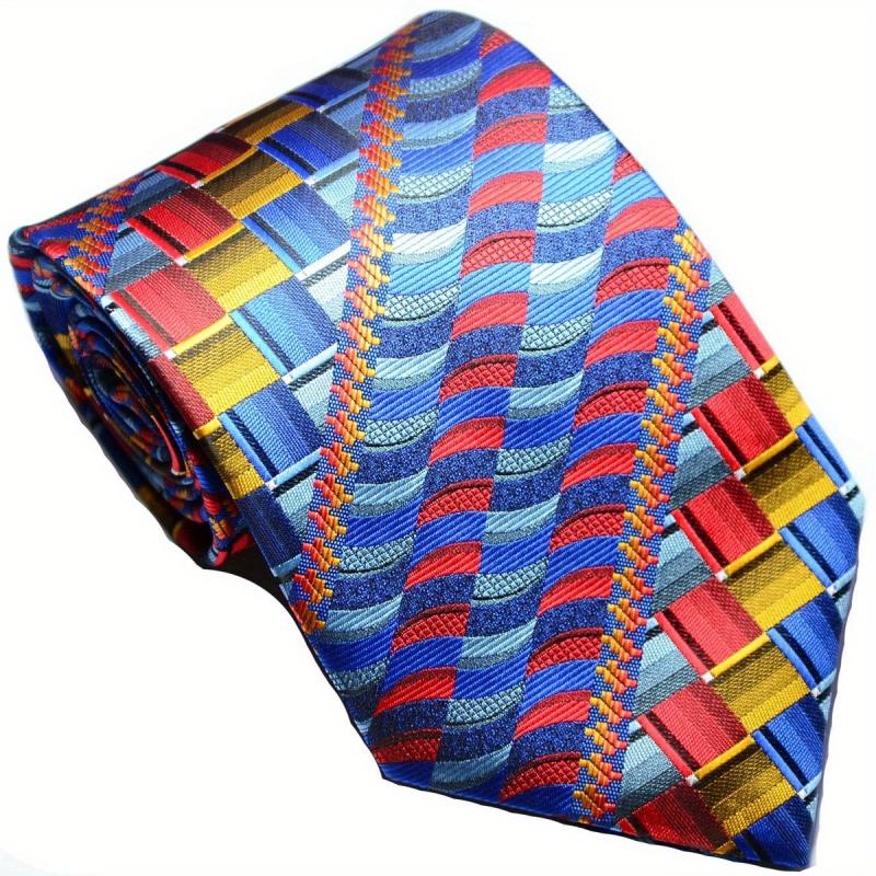 Men's Classic Grid Jacquard Tie