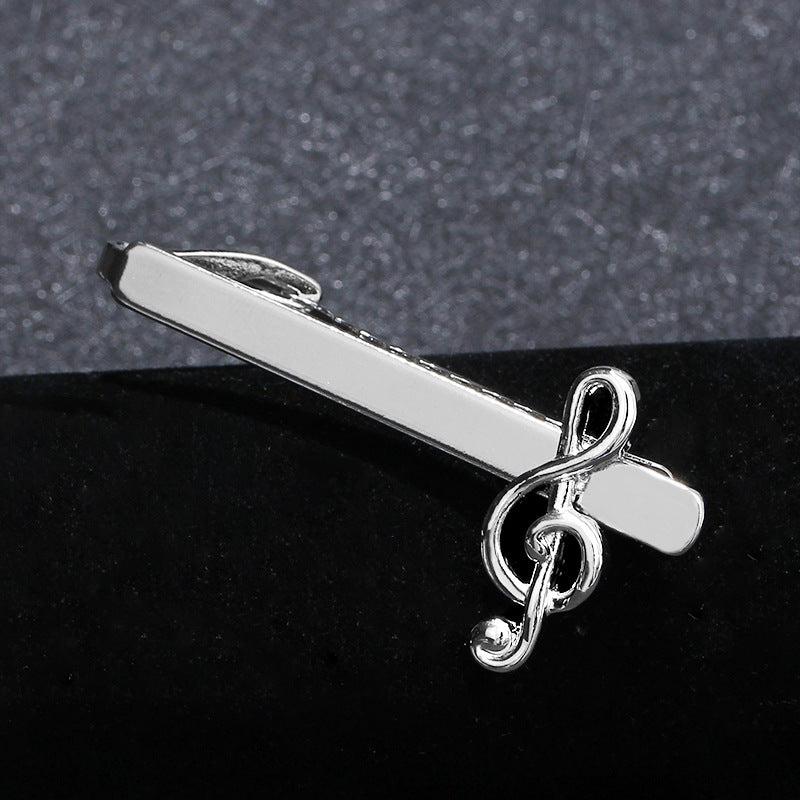 Musical Note Tie Clips Men's Shirt Tie Clip Business Shirt Musical Note Tie Clip