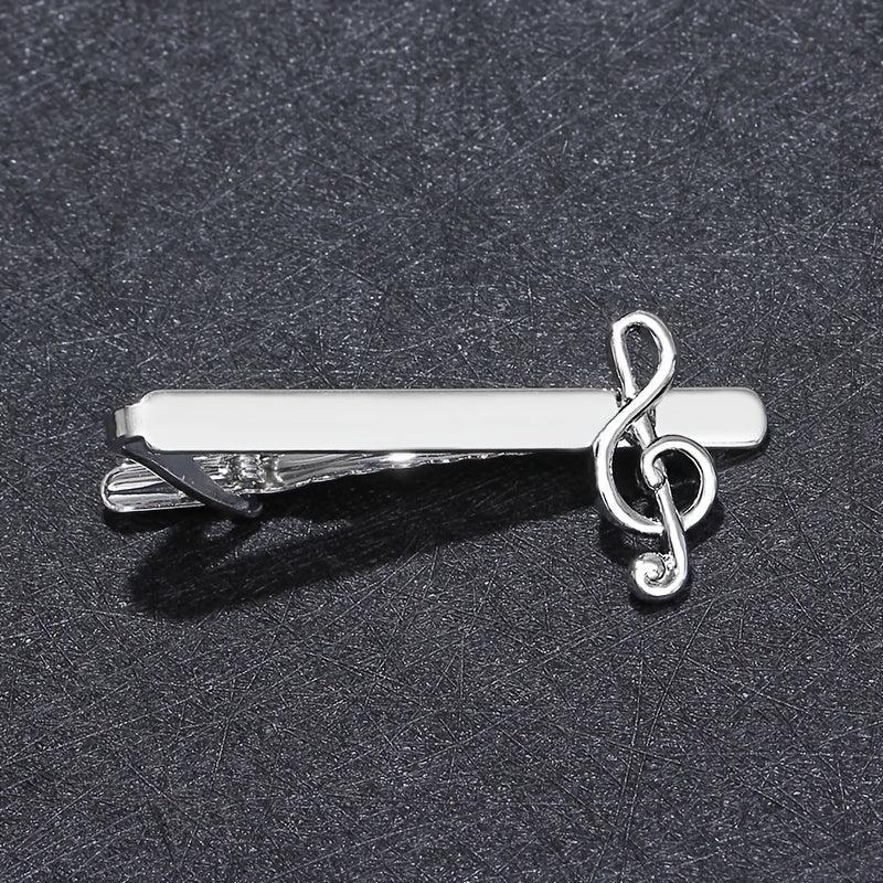 Musical Note Tie Clips Men's Shirt Tie Clip Business Shirt Musical Note Tie Clip