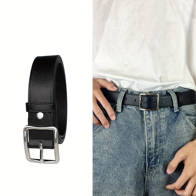 PU Leather Pin Buckle Belt Men's Pants Belt For Jeans