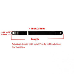 Unisex 2 Pack Invisible Pants Adjuster Buckle No Show Elastic Belt