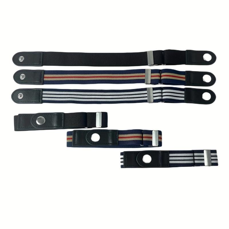 Unisex 2 Pack Invisible Pants Adjuster Buckle No Show Elastic Belt