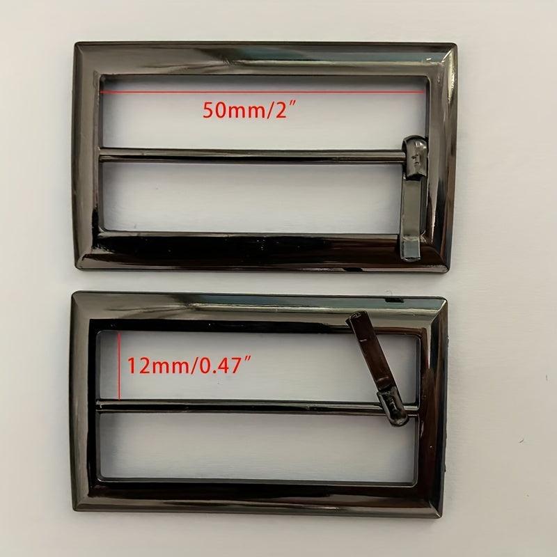 Metal Buckle Stylish Belt For Men Set of 2